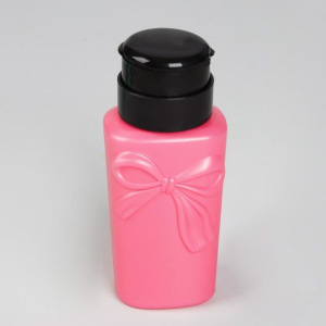 Баночка с дозатором для жидкостей «Бантик», 200 мл, цвет МИКС Баночка с дозатором для жидкостей «Бантик», 200 мл, цвет МИКС