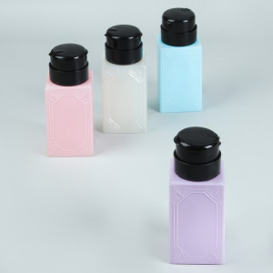 Баночка с дозатором для жидкостей «Узор», 200 мл, цвет МИКС Баночка с дозатором для жидкостей «Узор», 200 мл, цвет МИКС