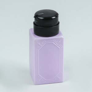 Баночка с дозатором для жидкостей «Узор», 200 мл, цвет МИКС Баночка с дозатором для жидкостей «Узор», 200 мл, цвет МИКС