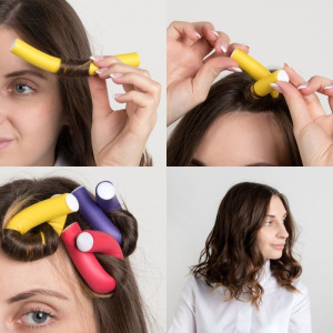 Бигуди «Бумеранг», d = 1,7 см, 15 см, 6 шт, цвет МИКС Бигуди «Бумеранг», d = 1,7 см, 15 см, 6 шт, цвет МИКС