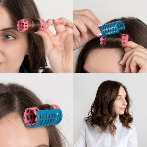 Бигуди с фиксатором, d = 2,7 см, 8 шт, цвет МИКС Бигуди с фиксатором, d = 2,7 см, 8 шт, цвет МИКС