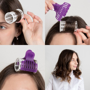 Бигуди с крабом, d = 3,8 см, 6 шт, цвет МИКС Бигуди с крабом, d = 3,8 см, 6 шт, цвет МИКС