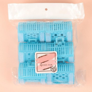 Бигуди с крабом, d = 4,5 см, 6 шт, цвет МИКС Бигуди с крабом, d = 4,5 см, 6 шт, цвет МИКС