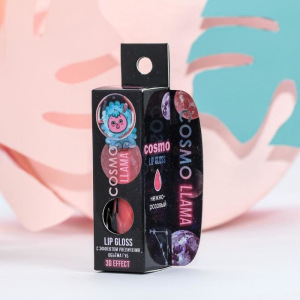 Блеск для губ "Space Llama" с эффектом увеличения объёма губ, оттенок нежно-розовый, 3 мл Блеск для губ "Space Llama" с эффектом увеличения объёма губ, оттенок нежно-розовый, 3 мл