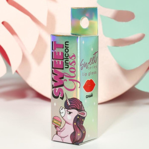 Блеск с эффектом увеличения объёма губ Sweet Unicorn Gloss, оттенок алый Блеск с эффектом увеличения объёма губ Sweet Unicorn Gloss, оттенок алый