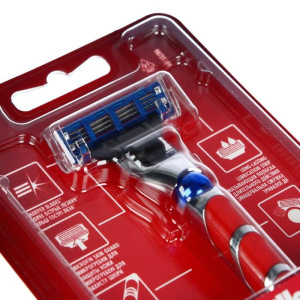 Бритва с 1 сменной кассетой Gillette Mach3 Turbo 3D Red Бритва с 1 сменной кассетой Gillette Mach3 Turbo 3D Red