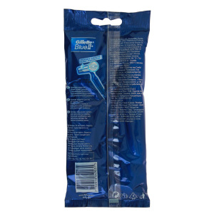Бритвенные станки одноразовые Gillette Blue II, 5 шт Бритвенные станки одноразовые Gillette Blue II, 5 шт
