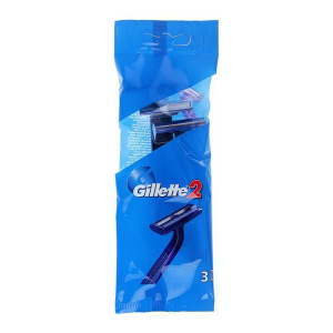 Бритвенные станки одноразовые Gillette с 2 лезвиями, 3 шт Бритвенные станки одноразовые Gillette с 2 лезвиями, 3 шт