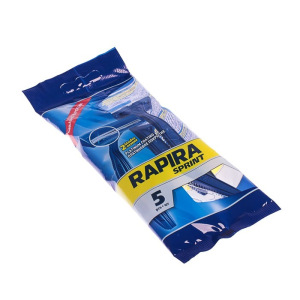 Бритвенные станки одноразовые Rapira Sprint, 2 лезвия, 5 шт Бритвенные станки одноразовые Rapira Sprint, 2 лезвия, 5 шт