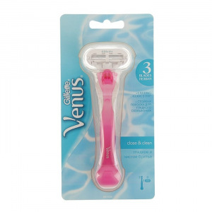 Бритвенный станок Gillette Venus + 1 сменная кассета, 3 лезвия Бритвенный станок Gillette Venus + 1 сменная кассета, 3 лезвия
