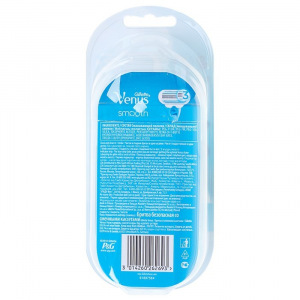 Бритвенный станок Gillette Venus + 2 сменные кассеты, 3 лезвия Бритвенный станок Gillette Venus + 2 сменные кассеты, 3 лезвия