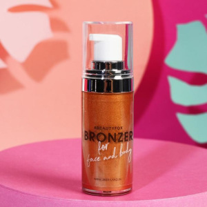 Бронзер-хайлайтер для лица и тела Beauty Kitty, 20 мл, оттенок №2, бронзовое золото Бронзер-хайлайтер для лица и тела Beauty Kitty, 20 мл, оттенок №2, бронзовое золото