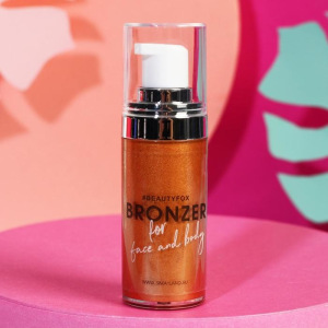 Бронзер-хайлайтер для лица и тела Cute Panda, 20 мл, оттенок №1, розовое золото Бронзер-хайлайтер для лица и тела Cute Panda, 20 мл, оттенок №1, розовое золото