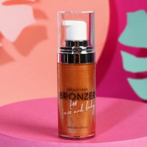 Бронзер-хайлайтер для лица и тела Glitter bomb, оттенок №1, розовое золото, 20 мл Бронзер-хайлайтер для лица и тела Glitter bomb, оттенок №1, розовое золото, 20 мл