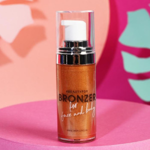 Бронзер-хайлайтер для лица и тела Hello, spring!, оттенок №1, розовое золото, 20 мл Бронзер-хайлайтер для лица и тела Hello, spring!, оттенок №1, розовое золото, 20 мл