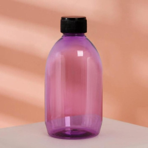 Бутылочка для хранения, 270 мл, цвет чёрный/МИКС Бутылочка для хранения, 270 мл, цвет чёрный/МИКС