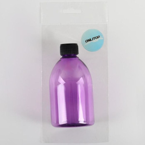 Бутылочка для хранения, 270 мл, цвет чёрный/МИКС Бутылочка для хранения, 270 мл, цвет чёрный/МИКС