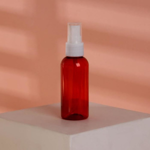 Бутылочка для хранения, с распылителем, 60 мл, цвет красный/белый Бутылочка для хранения, с распылителем, 60 мл, цвет красный/белый