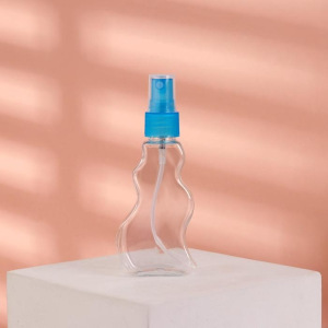 Бутылочка для хранения «Волна», с распылителем, 80 мл, цвет МИКС Бутылочка для хранения «Волна», с распылителем, 80 мл, цвет МИКС