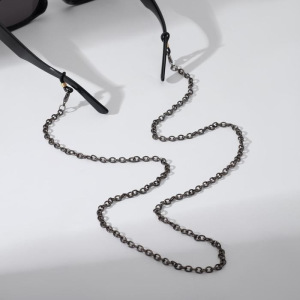 Цепочка для очков "Плетение" двойное, цвет серый металл Цепочка для очков "Плетение" двойное, цвет серый металл