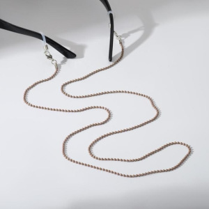 Цепочка для очков "Тонкие бусы", цвет бежевый Цепочка для очков "Тонкие бусы", цвет бежевый