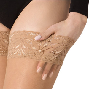 Чулки компрессионные B.Well, JW-212 с ажурным верхом, 1 класс, размер 3, цвет Natural Чулки компрессионные B.Well, JW-212 с ажурным верхом, 1 класс, размер 3, цвет Natural