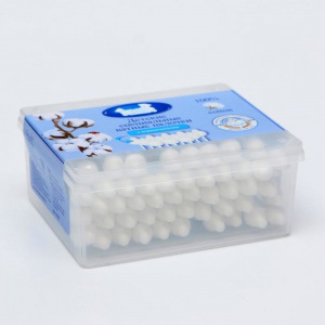 Детские специальные Ватные палочки "Наша мама", с ограничителем, 50 шт Детские специальные Ватные палочки "Наша мама", с ограничителем, 50 шт