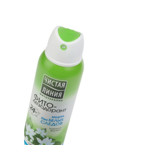 Дезодорант-антиперспирант Чистая линия «Защита без белых следов», аэрозоль, 150 мл Дезодорант-антиперспирант Чистая линия «Защита без белых следов», аэрозоль, 150 мл