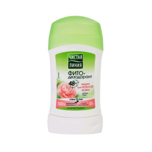 Дезодорант-антиперспирант Чистая линия «Защита для нежной кожи», стик, 40 г Дезодорант-антиперспирант Чистая линия «Защита для нежной кожи», стик, 40 г