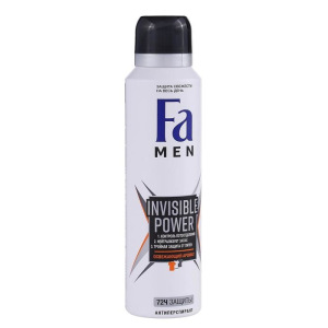 Дезодорант Fa Men Xtreme Invisible Power, аэрозоль, 150 мл Дезодорант Fa Men Xtreme Invisible Power, аэрозоль, 150 мл