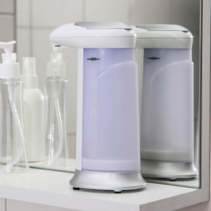 Диспенсер для антисептика/жидкого мыла сенсорный, 380 мл, на батарейках, цвет серебристый Диспенсер для антисептика/жидкого мыла сенсорный, 380 мл, на батарейках, цвет серебристый