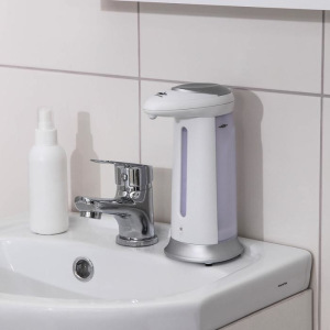 Диспенсер для антисептика/жидкого мыла сенсорный, 380 мл, на батарейках, цвет серебристый Диспенсер для антисептика/жидкого мыла сенсорный, 380 мл, на батарейках, цвет серебристый