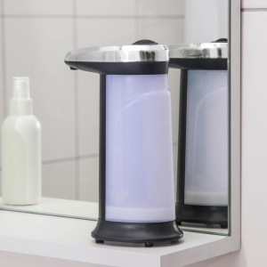 Диспенсер для антисептика/жидкого мыла, сенсорный, на батарейках, 400 мл, цвет чёрный Диспенсер для антисептика/жидкого мыла, сенсорный, на батарейках, 400 мл, цвет чёрный