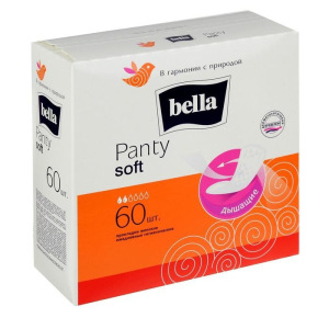 Ежедневные прокладки Bella Panty Soft, 60 шт Ежедневные прокладки Bella Panty Soft, 60 шт