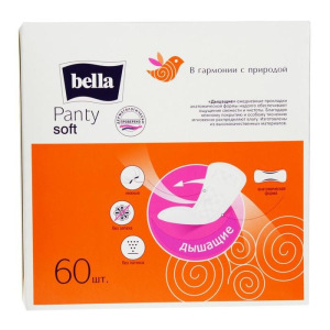 Ежедневные прокладки Bella Panty Soft, 60 шт Ежедневные прокладки Bella Panty Soft, 60 шт