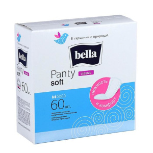 Ежедневные прокладки Bella Panty Soft Classic, 60 шт Ежедневные прокладки Bella Panty Soft Classic, 60 шт
