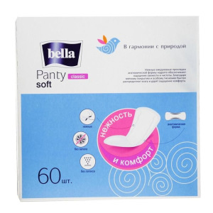 Ежедневные прокладки Bella Panty Soft Classic, 60 шт Ежедневные прокладки Bella Panty Soft Classic, 60 шт