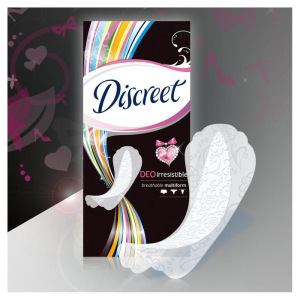 Ежедневные прокладки Discreet Deo Irresistible Multiform, 60 шт. Ежедневные прокладки Discreet Deo Irresistible Multiform, 60 шт.
