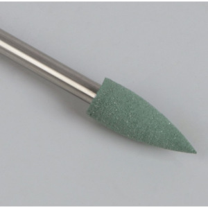 Фреза силиконовая для полировки, жёсткая, 5 × 13 мм, цвет зелёный Фреза силиконовая для полировки, жёсткая, 5 × 13 мм, цвет зелёный