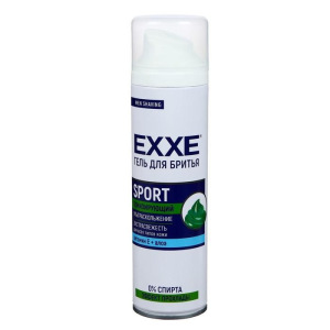 Гель для бритья Exxe Sport тонизирующий, 200 мл Гель для бритья Exxe Sport тонизирующий, 200 мл