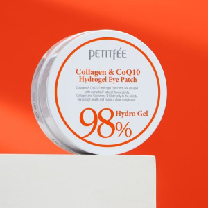 Гидрогелевые патчи под глаза с коэнзимом Q10 и 98% содержанием коллагена Petitfee, 60 шт Гидрогелевые патчи под глаза с коэнзимом Q10 и 98% содержанием коллагена Petitfee, 60 шт