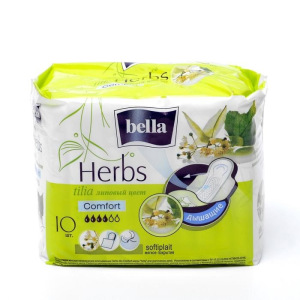 Гигиенические прокладки Bella Herbs komfort с экстрактом липы, 10 шт Гигиенические прокладки Bella Herbs komfort с экстрактом липы, 10 шт