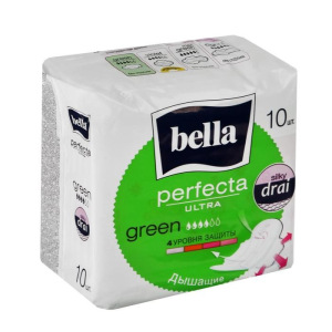 Гигиенические прокладки Bella Perfecta ULTRA Green, 10 шт Гигиенические прокладки Bella Perfecta ULTRA Green, 10 шт