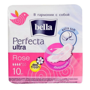 Гигиенические прокладки Bella Perfecta ULTRA Rose Deo Fresh, 10 шт Гигиенические прокладки Bella Perfecta ULTRA Rose Deo Fresh, 10 шт