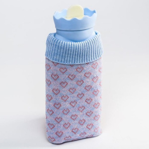 Грелка силиконовая, в чехле, 550 мл., цвет голубой Грелка силиконовая, в чехле, 550 мл., цвет голубой