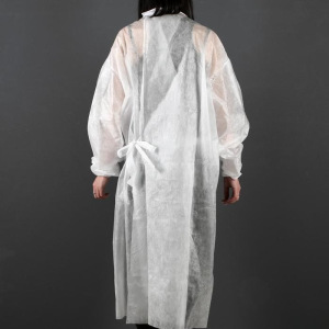 Халат хирургический на завязках, манжета на резинке 25 г/м2, размер 50-54, длина 140 см Халат хирургический на завязках, манжета на резинке 25 г/м2, размер 50-54, длина 140 см