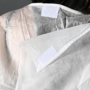 Халат хирургический на завязках, манжета на резинке 25 г/м2, размер 50-54, длина 140 см Халат хирургический на завязках, манжета на резинке 25 г/м2, размер 50-54, длина 140 см