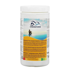 Хлорные быстрораствор. таблетки для длит. дезинф.воды в бассейне Кемохлор Т- таб. (20г) 1кг Хлорные быстрораствор. таблетки для длит. дезинф.воды в бассейне Кемохлор Т- таб. (20г) 1кг