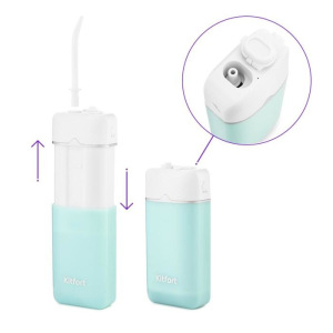 Ирригатор Kitfort КТ-2906, портативный, 5 Вт, 150 мл, 3 режима, 2 насадки, от АКБ, белый Ирригатор Kitfort КТ-2906, портативный, 5 Вт, 150 мл, 3 режима, 2 насадки, от АКБ, белый