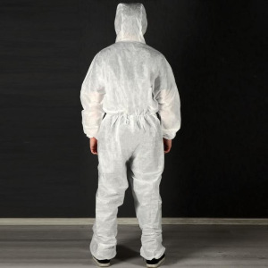 Комбинезон медицинский защитный, СС 40 г/ м2, дышащий на резинках. Молния, клапан Комбинезон медицинский защитный, СС 40 г/ м2, дышащий на резинках. Молния, клапан